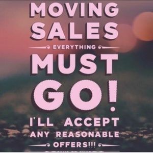 Moving Sale!  Help me pack less! 🏡